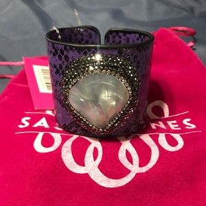 Sassy Jones Leather Tizani Cuff Bracelet